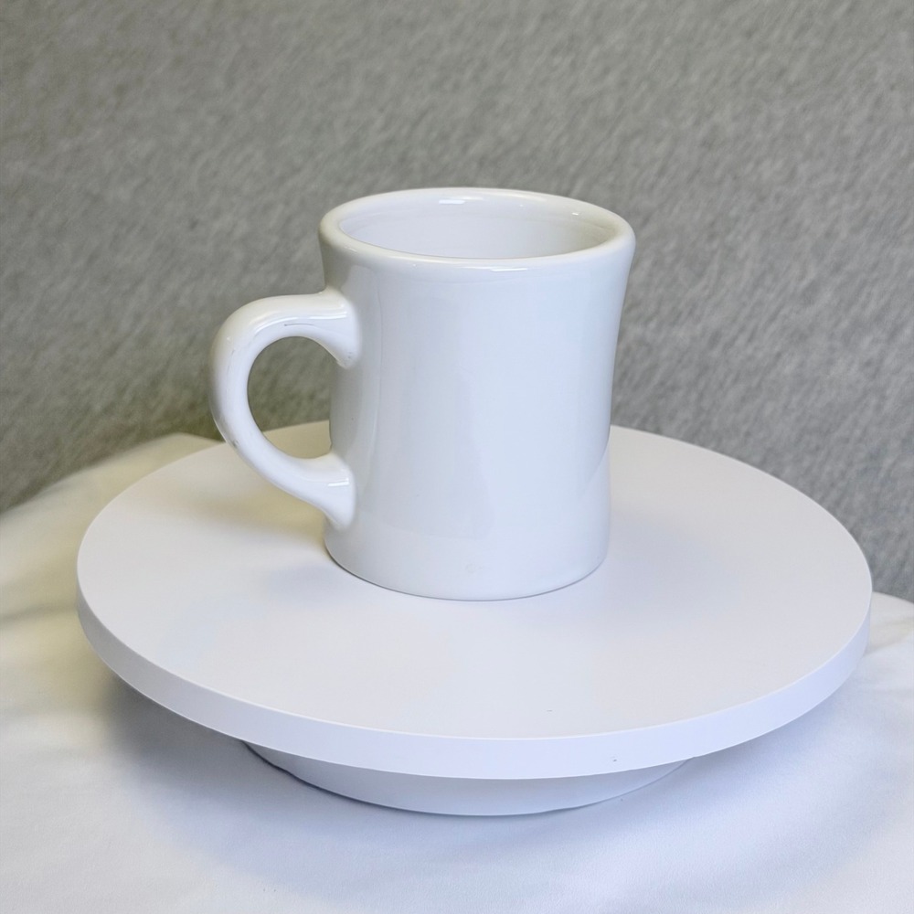 Tuxton White Ceramic Coffee Mug Diner Style Heavy Duty Vitrified China M30 - Picture 2 of 6